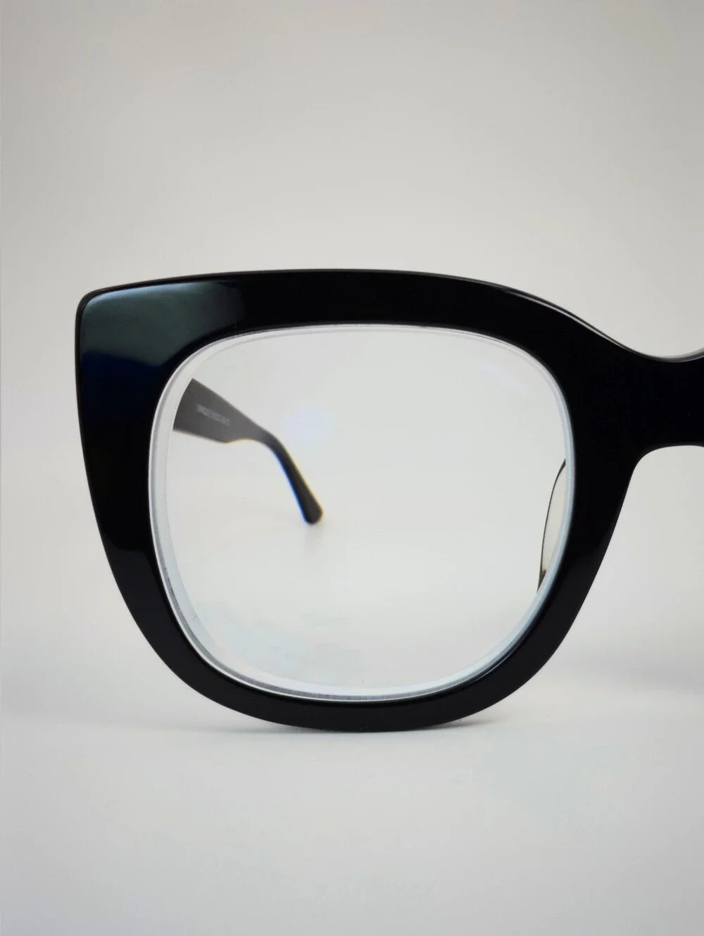Unique. Women's Bold Black Oversized Square Glasses. Animal Print. Opthalmic